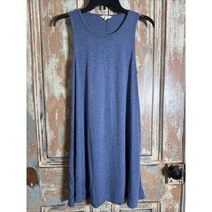 Madewell Blue Highpoint Tank Dress M Sleeveless